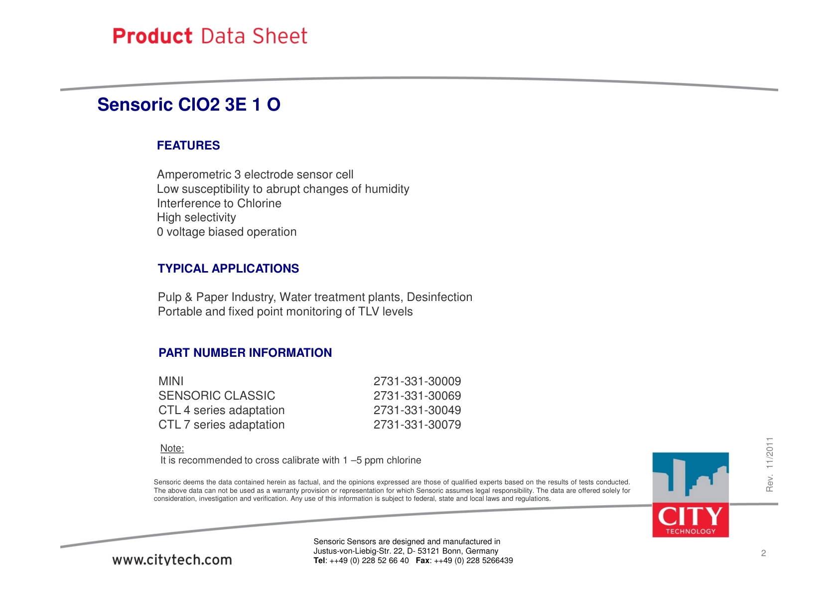 CITY-二氧化氯TechData_ClO2_3E_1_O_rev201111说明书