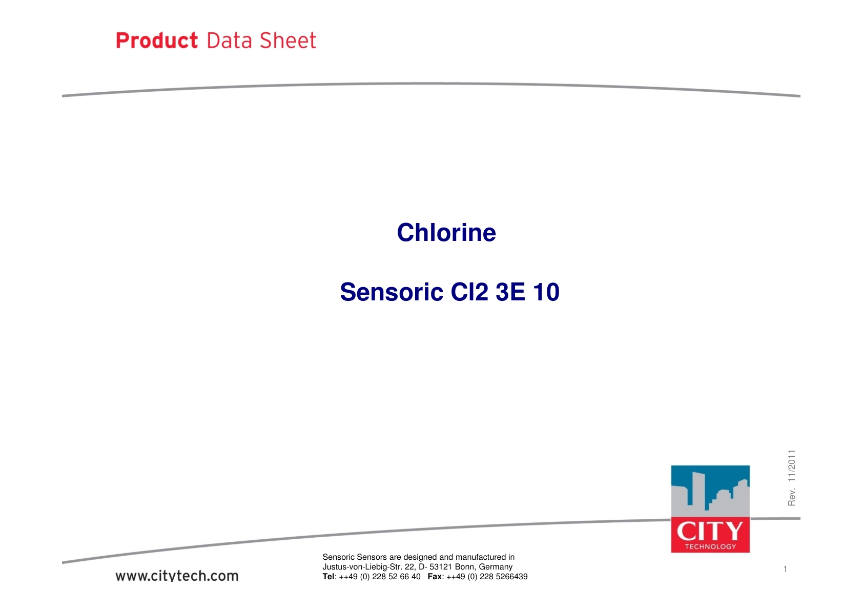 CITY-氯气TechData_Cl2_3E_10_rev201111说明书