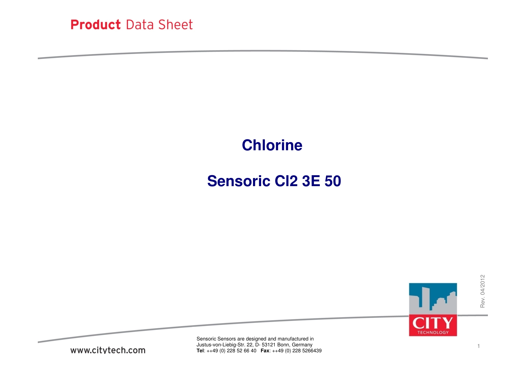 CITY-氯气TechData_Cl2_3E_50_rev201204说明书