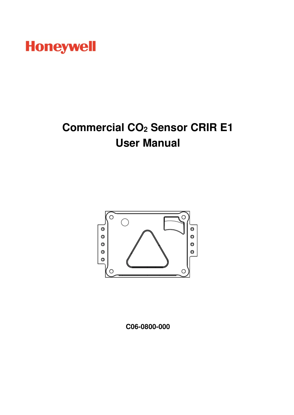 霍尼韦尔-CO2-E1说明书